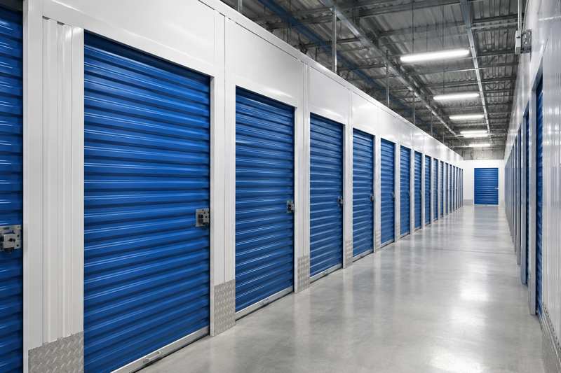 Rangée de box de self-stockage